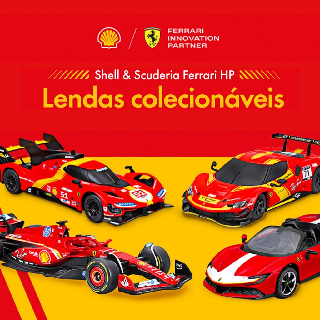 4 Miniaturas Carros Ferrari e Shell 1/41 - Shell 2025 | Shopee Brasil