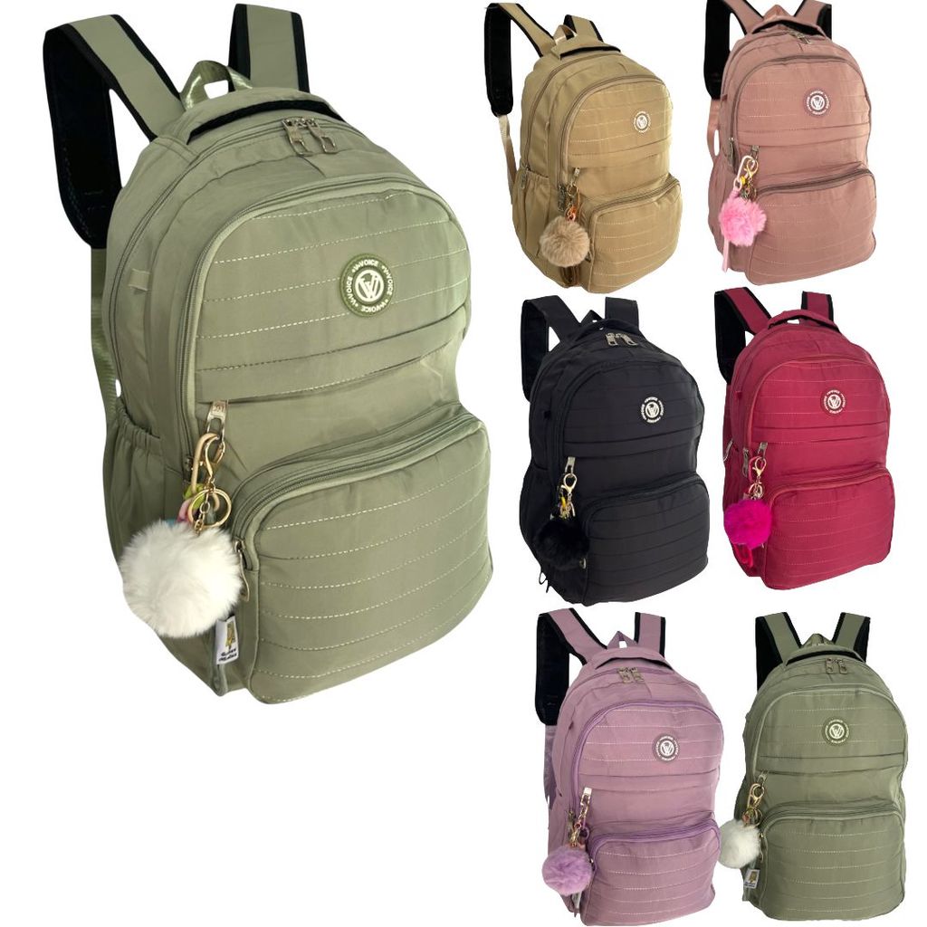 Mochila Feminina Impermeável e Forrada Perfeita para trabalho, estudos ...