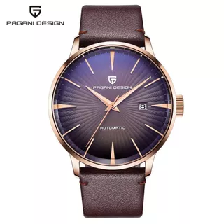 PAGANI DESIGN PAGANI DESIGN Novo pino mecânico fivela espiral coroa fundo transparente relógio de pulso masculino PD-277