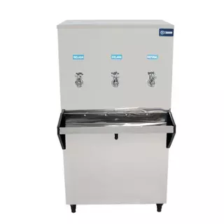 Bebedouro Industrial Coluna Knox 100L 2 Torneiras Geladas 1 Torneira Natural Inox 127V (KX10-C NG 3T) em Oferta na Shopee