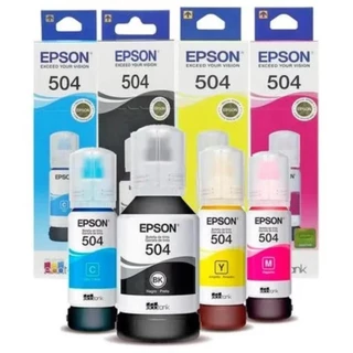 KIT 4 TINTA ORIGINAL T504 L4150 L4160 L6161 L6171 B Y C M