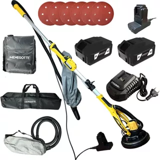Kit Lixadeira de Parede Teto Brushless 02 Baterias e Carregador 20V Intercambiável Sucção Menegotti em Oferta na Shopee