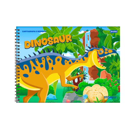 Caderno de desenho universitário - 80 folhas stone keep out - jandaia