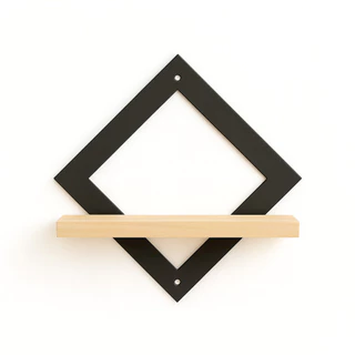 Prateleira Parede Pequena Preto Pinus Decoração Resistente em Oferta na Shopee