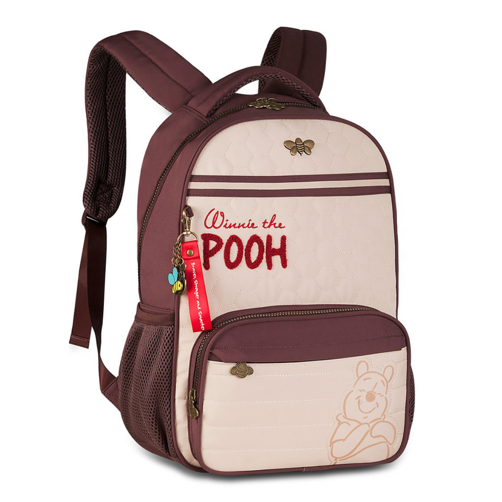 Mochila de Costas Ursinho Pooh - Clio Style Cor:Marrom | Shopee Brasil