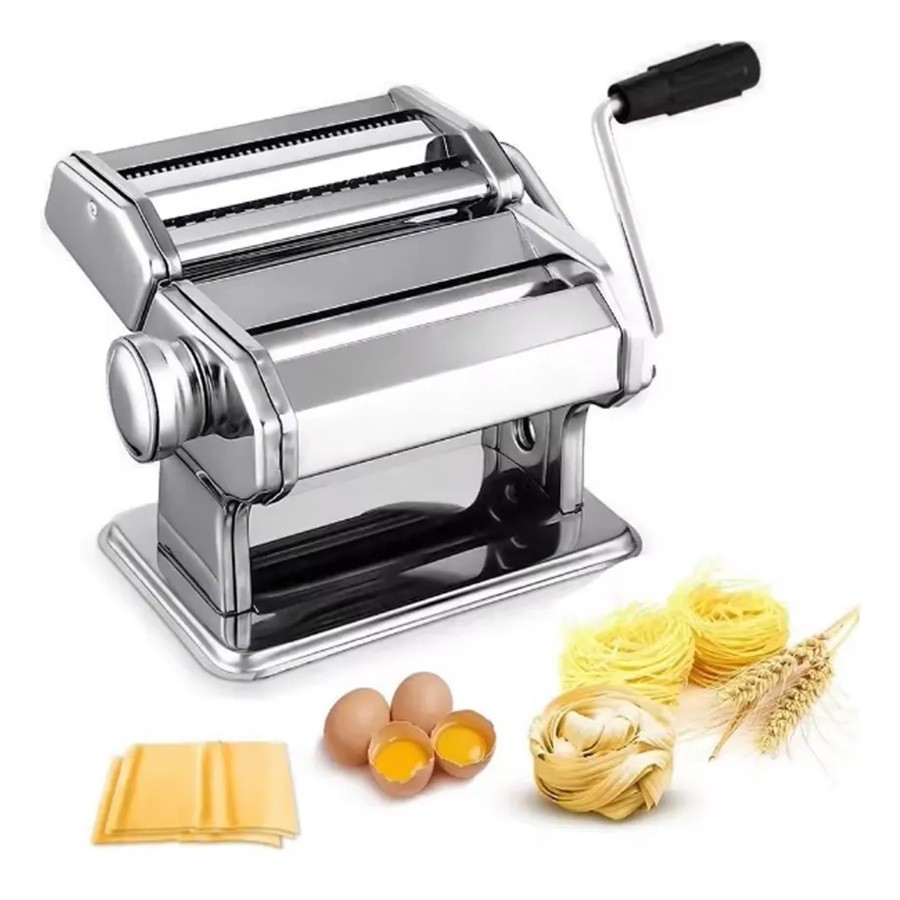 Máquina De Macarrão Cilindro Aço Inox Massa Caseira Talharim
