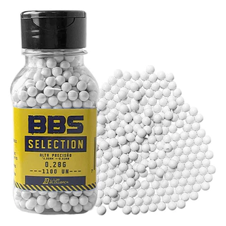 Bbs Bolinha Munição Airsoft 6mm 0,28g 1100 Unidades Blowback