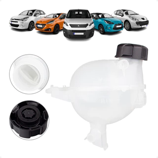 Reservatório de Água Expansão Peugeot 207 08-14/ 208 1.5 1.2 13-20/ Expert 1.5 1.6/ Citroën C3 AirCross Picass Ds3 Jumpy