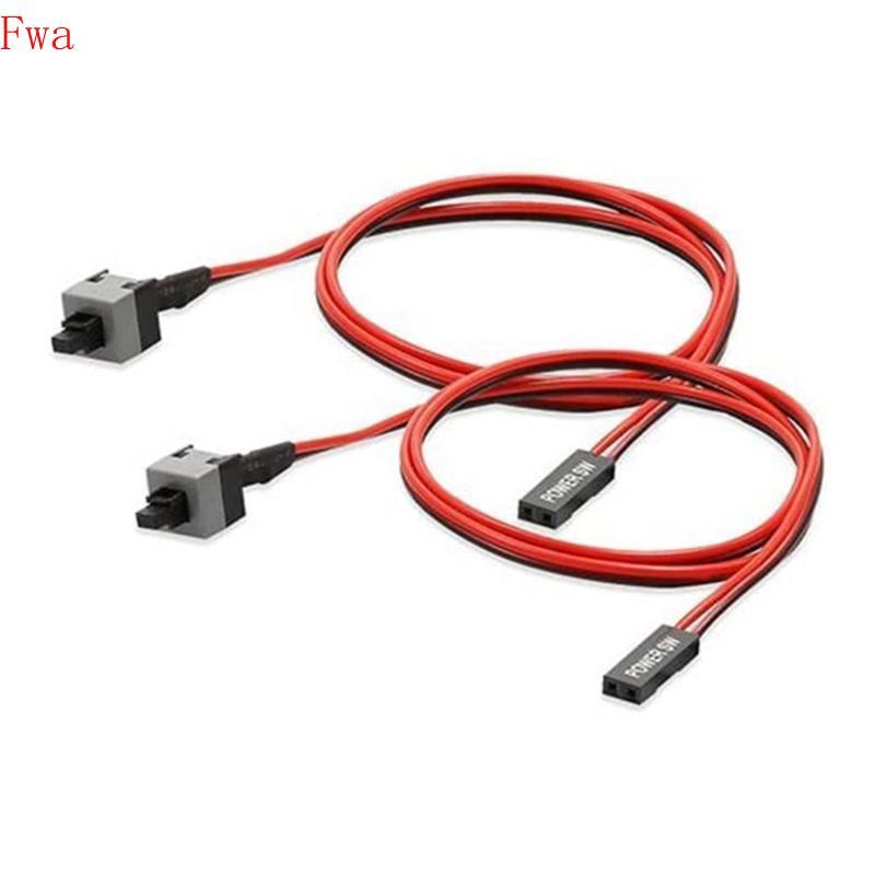 Fwa 2 Pack Alimentação SW PC 2 Pinos Fio Do Interruptor Computador Botão 0 5m