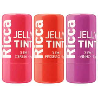 Ricca Jelly Tint Bastão 3 Em 1 - Escolha o Seu Preferido em Oferta na Shopee