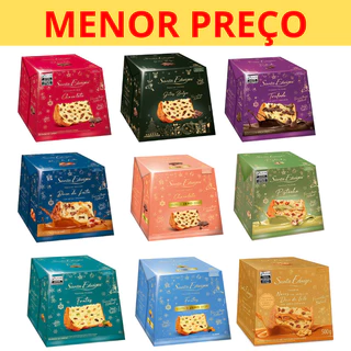 Panetones Recheado 500g Pistache Gotas Chocolate Doce De Leite Trufado Santa Edwiges
