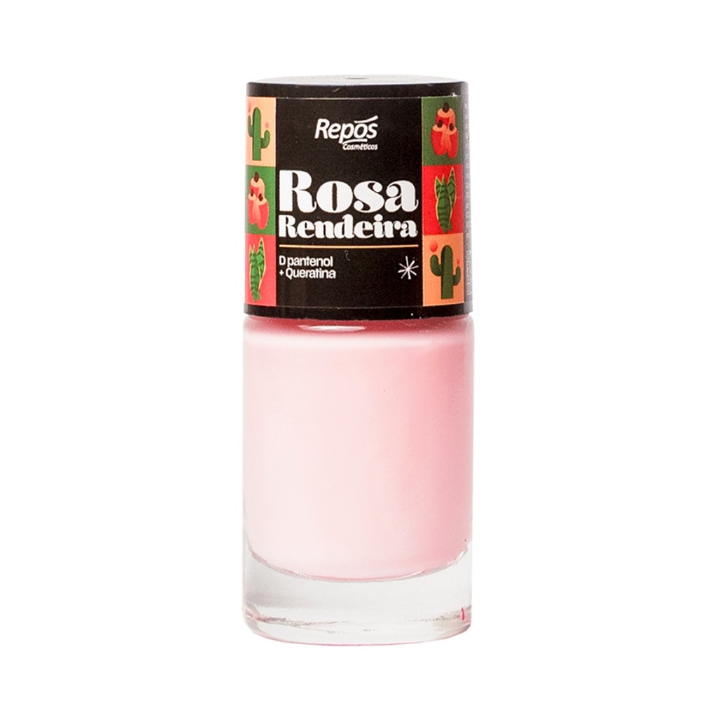 Esmalte Cremoso Repos 10ml – Rosa Rendeira, Cor Suave e Duradoura ...
