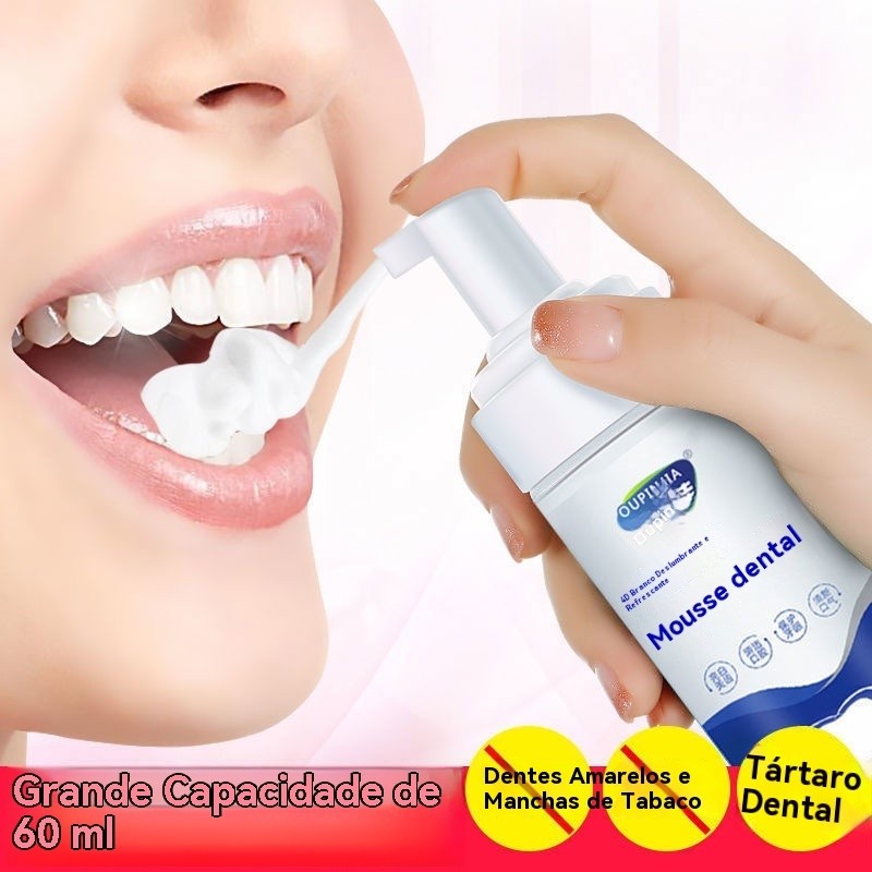 Pasta de dente para remover mau hálito, clareamento antibacteriano ...