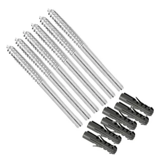 Kit 10 Suporte Invisível Para Prateleira Estilo Flutuante Parafuso em Aço 110mm