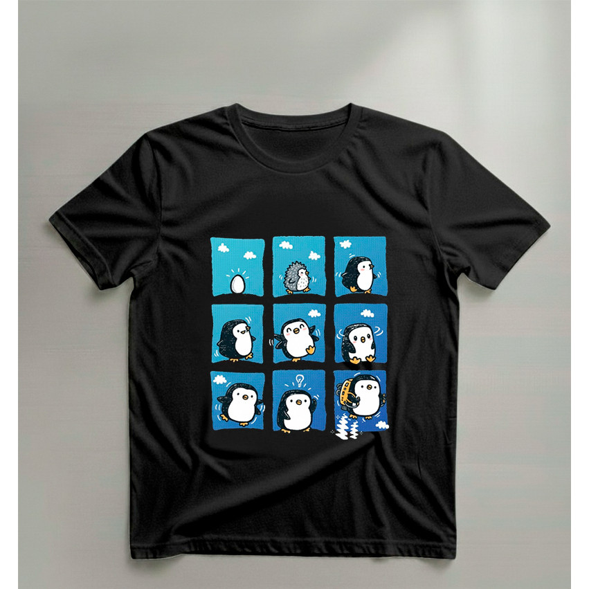 CAMISA PINGUIM DIVERTIDO UNISSEX CAMISETA CONFORTAVEL