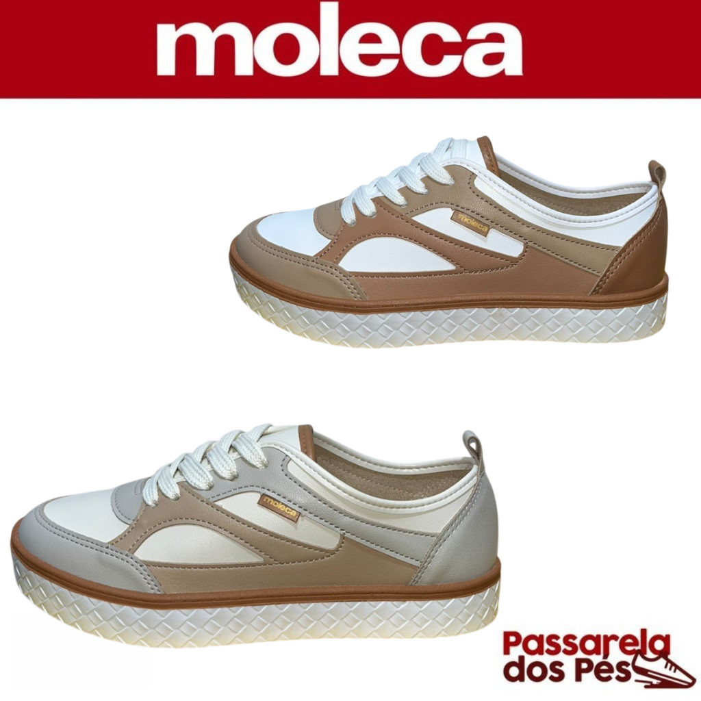 Tênis Feminino Moleca Napa Turim Street Ref:5712.235 | Shopee Brasil