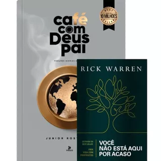 Kit 2 Livros | Café com Deus Pai 2026 - Porções de Amor + Você não está aqui por acaso | Rick Warren em Oferta na Shopee