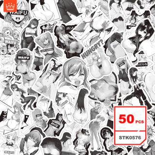 Adesivos do Ahegao Sexy Kit de Adesivos À Prova d'Água Graffiti para Crianças, 50 pçs