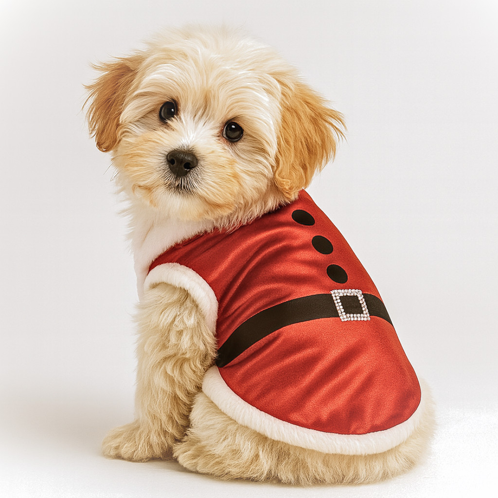 Roupinha Roupa para Cachorro Gato Natal Fantasia Natalina Papai Noel ...