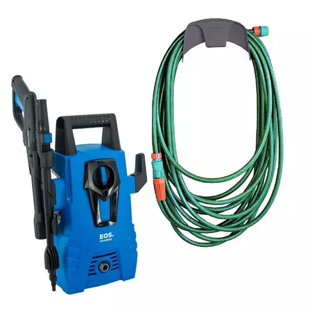 Lavadora Lava Jato Eos Alta Pressão 1500w 127v Mangueira Verde Pvc 20m Com Acessórios Tramontina