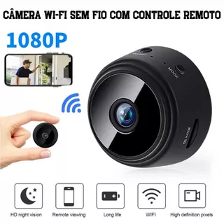 Câmera A9 Mini HD conexão Wi-Fi sensor de movimento 110V grava em cartão de memória com suporte envio imediato em Oferta na Shopee