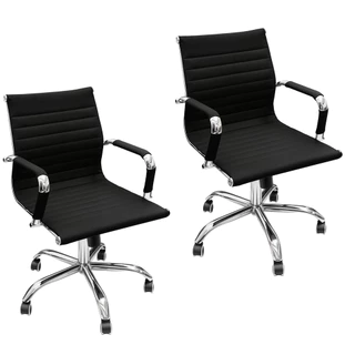 Kit 2 Cadeiras Esteirinha Presidente Baixa com Rodinhas em Oferta na Shopee