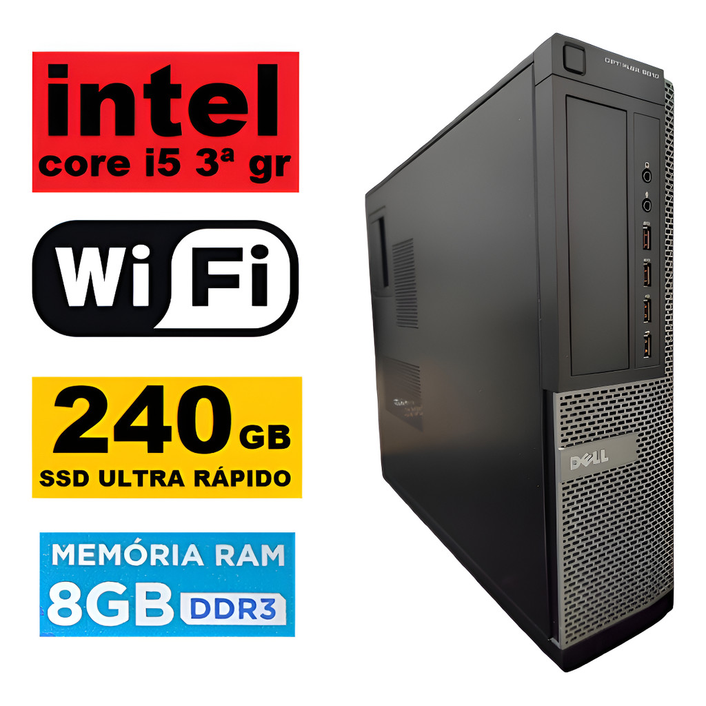 Foto de Computador Dell Optiplex 9010 Core I5 3a Gr 8gb 240 Ssd Wifi (Recondicionado)Computador Dell Optiplex 9010 Core I5 3a Gr