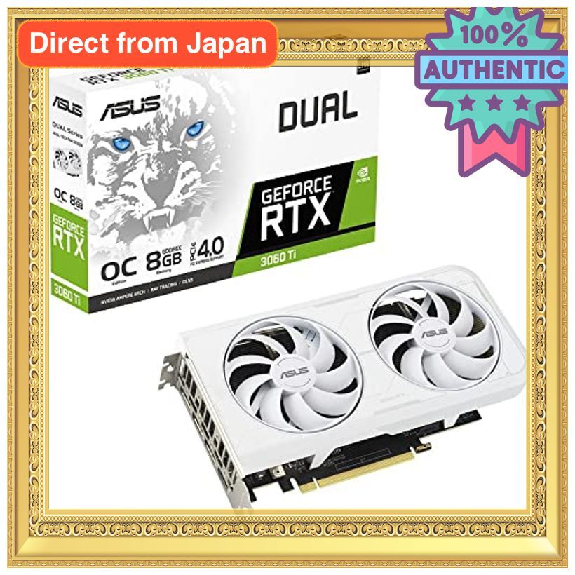 ASUS Placa de Vídeo Dual Radeon RTX3060 TI OC edition 8GB GDDR6X DUAL-RTX3060TI-O8GD6X-WHITE