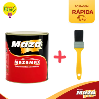 BATIDA DE PEDRA PRETO MAZA 900ML + PINCEL em Oferta na Shopee