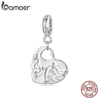 Bamoer 925 Prata Esterlina Pingente Amor Série Remendo Diy Pulseira Jóias Presente Feminino em Oferta na Shopee