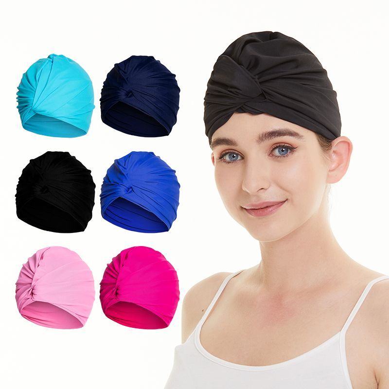 Touca de natação feminina Extra grande profissional proteção de ouvido ...