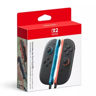 Controle Nintendo Switch 2 Joy-Con Azul Neon e Vermelh Claro