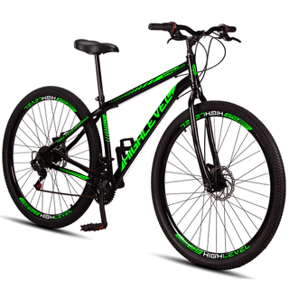 Bicicleta Aro 29 Aço Carbono Highlevel Freios A Disco 21 Marchas em Oferta na Shopee