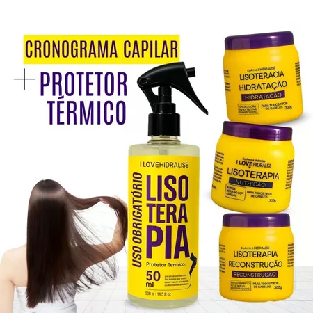Cronograma Capilar Hidralise Lisoterapia