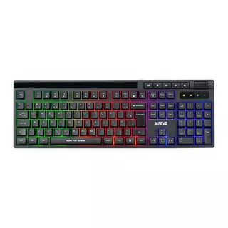 Teclado Gamer Marvo Soldat K603, Rainbow, ABNT2, Preto, K603-PT em Oferta na Shopee