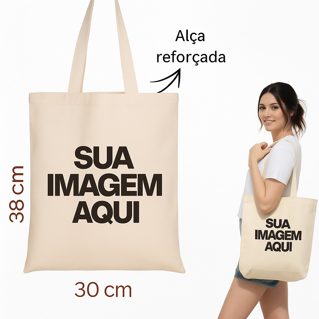 ECOBAG PERSONALIZADA Bolsa, sacola com sua arte, marca 100% Algodão cru ...