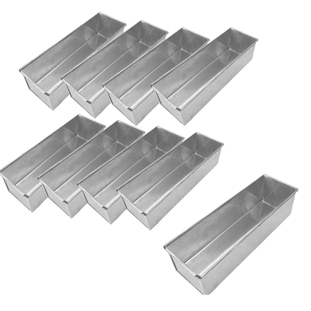 Kit 9 Formas Para Bolo Slice Cake Pão de Forma Aluminio Capa
