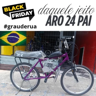 bicicleta motorizada aro 24 freio no pé bike suspensão