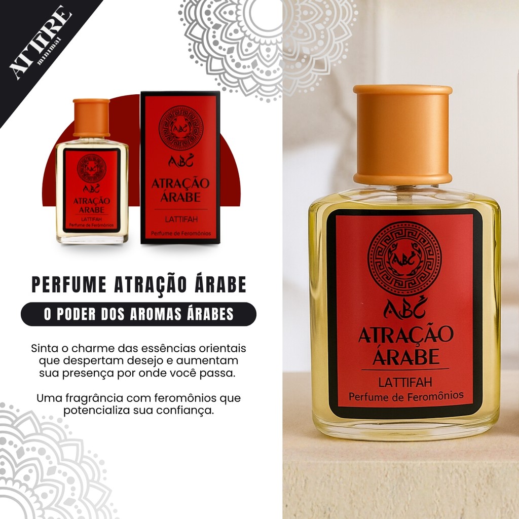 Perfume Sedutor Masculino Atração Arabe \ 100ml