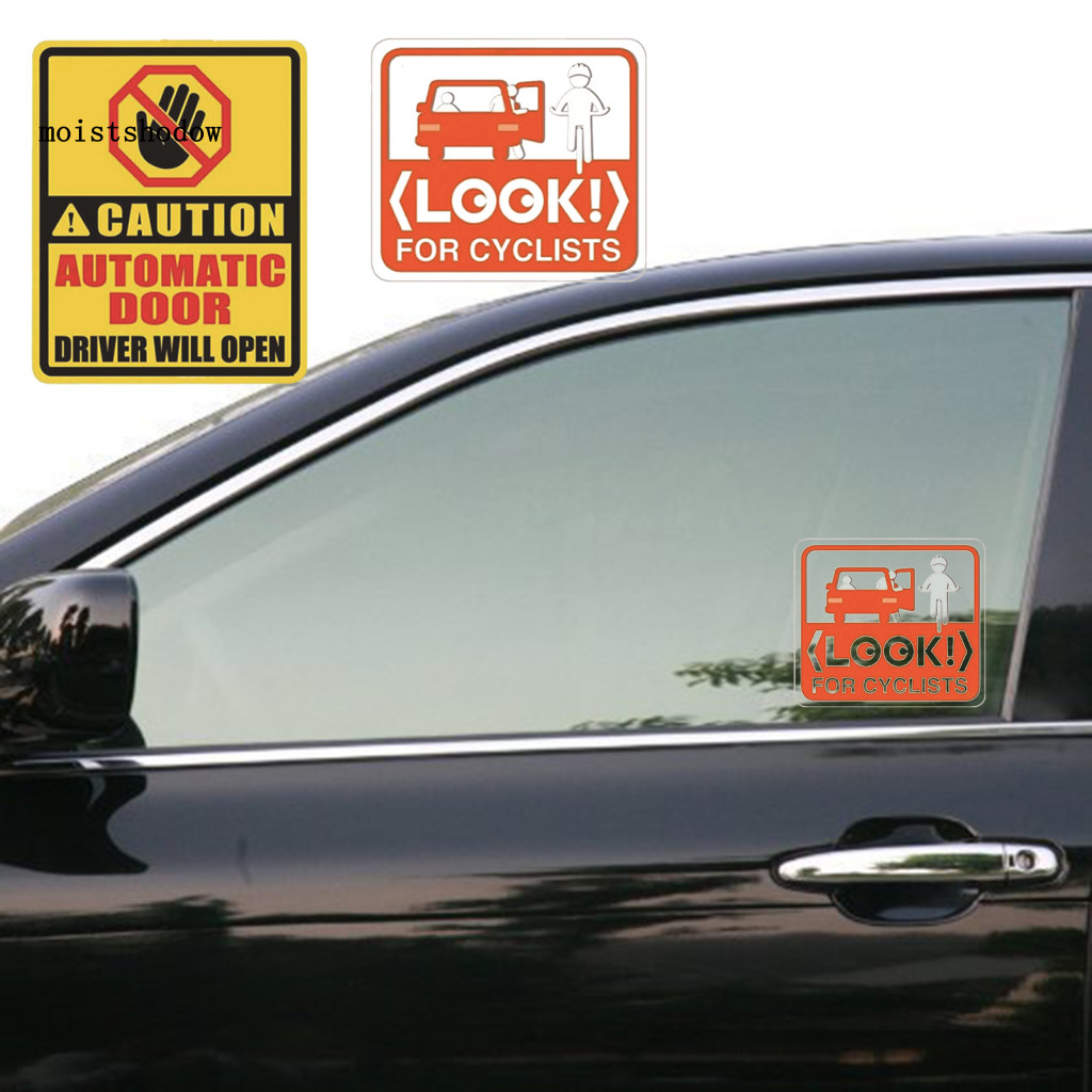 Car Stickers Weatherproof Indoor Decals 4pcs Reflective Door Safety ...