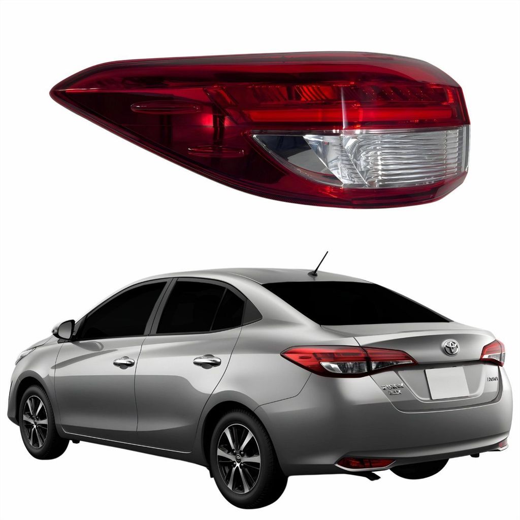 Lanterna Traseira Toyota Yaris Sedan 2018 2019 2020 2021 2022 Canto Com ...