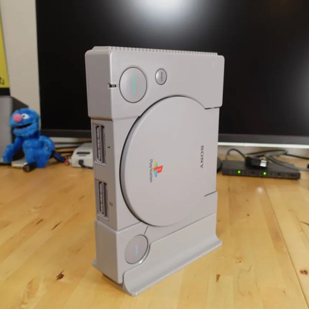 Base Suporte Vertical 3D para Console Ps1 PsOne Playstation 1 Fat ...