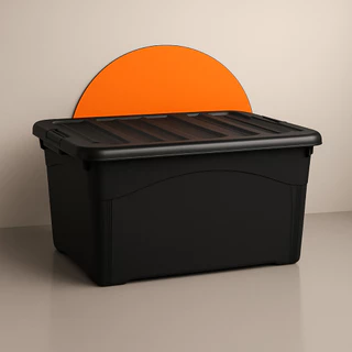 Caixa Organizadora Multiuso Plástica 95 Litros Rodinha em Oferta na Shopee