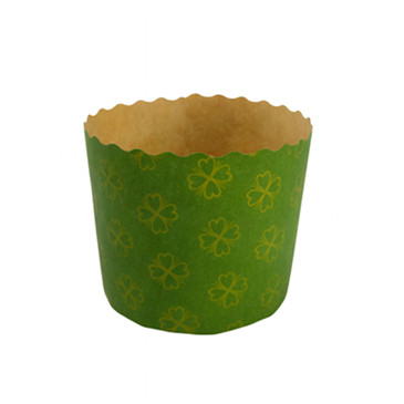 Forma para Panetone Verde 70mmX60mm 100g 10Unid. Ultrafest