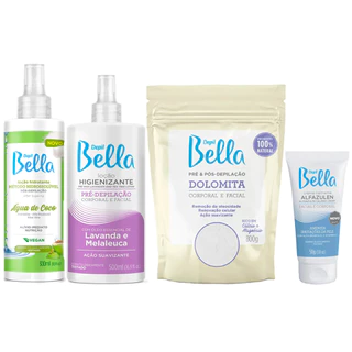 Kit Pre e Pós Epilação Depil Bella com 4 Produtos
