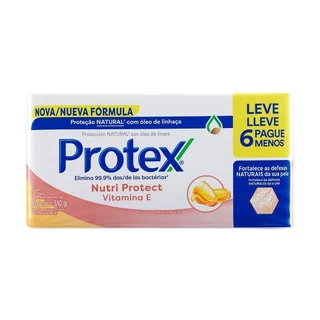 Sabonete Protex Nutri Protect Vitamina E 85g - Embalagem com 6 Unidades em Oferta na Shopee