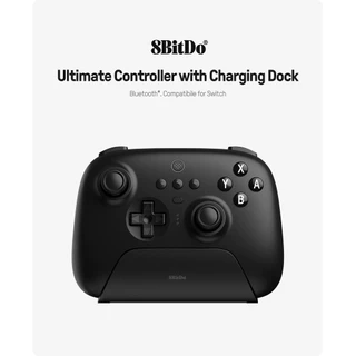 Controlador De Jogos Bluetooth Sem Fio 8BitDo Ultimate Com Base De Carregamento Para NS Switch E PC , Windows 10 , 11 ,