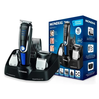Aparador de Pelos Mondial Super Groom 10 BG-03 Bivolt p/ cabelo, barba, bigode, nariz, orelha, corpo