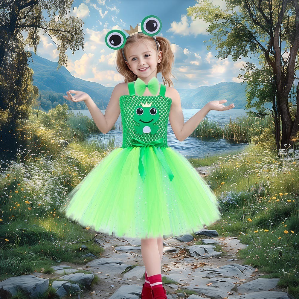 Fantasia de desempenho de sapo infantil, dia de jardim de infância ...
