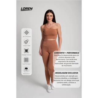 Conjunto Fitness Calça Legging e Top 1 Ombro Suplex Zero Transparência Academia Feminina em Oferta na Shopee